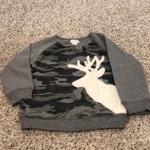 Mud pie camo deer sweatshirt
